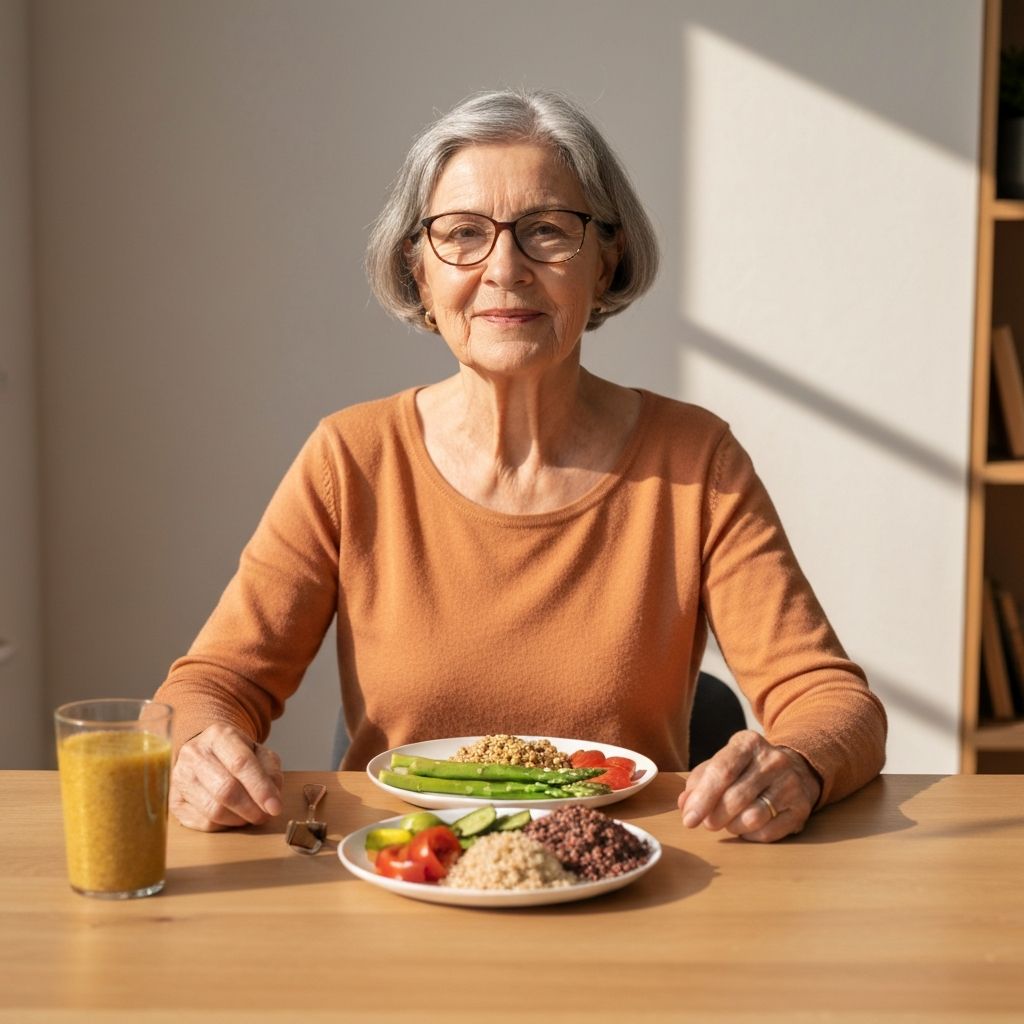 Mindful eating concept visualization